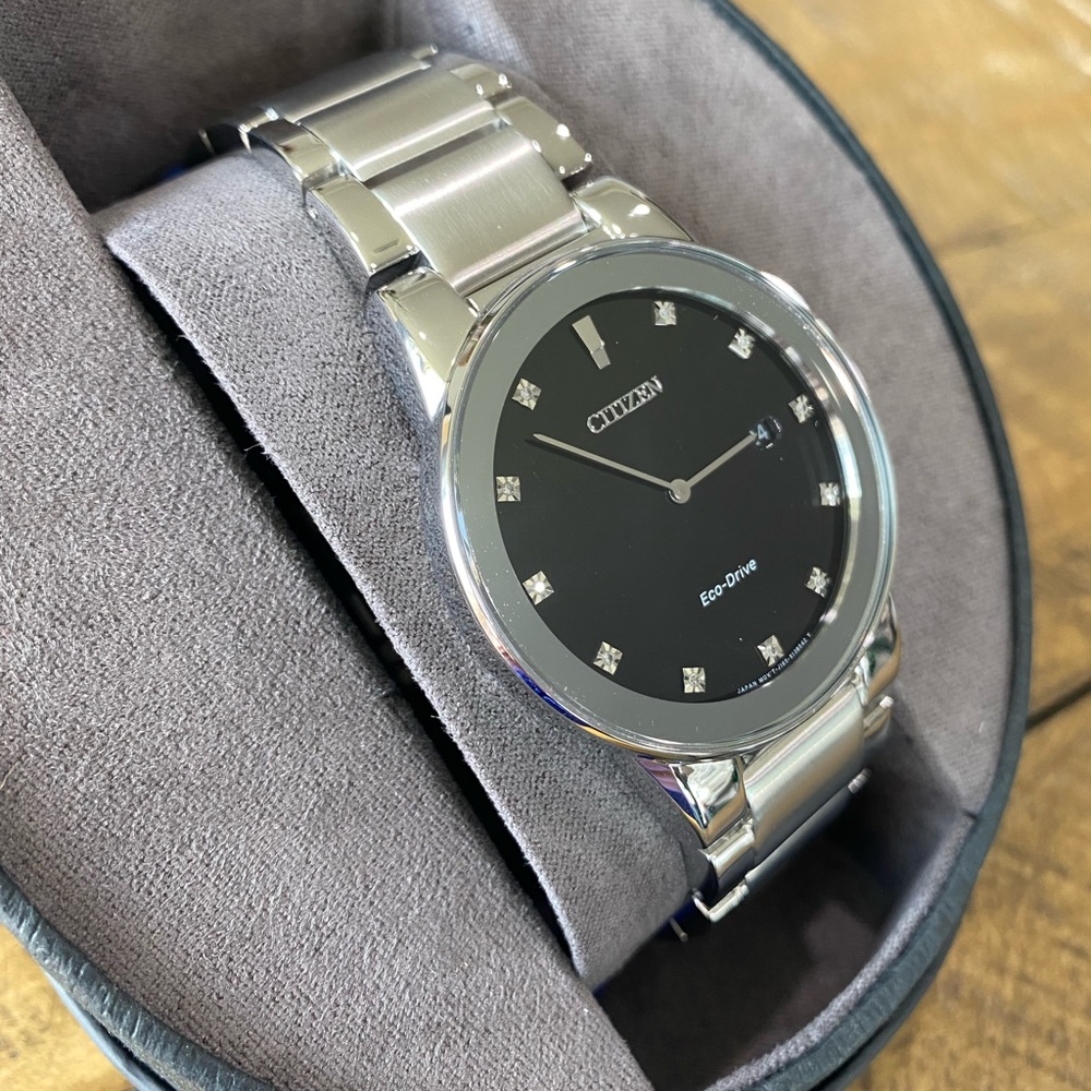Citizen Axiom EcoDrive Watch with transferable watch protection plan